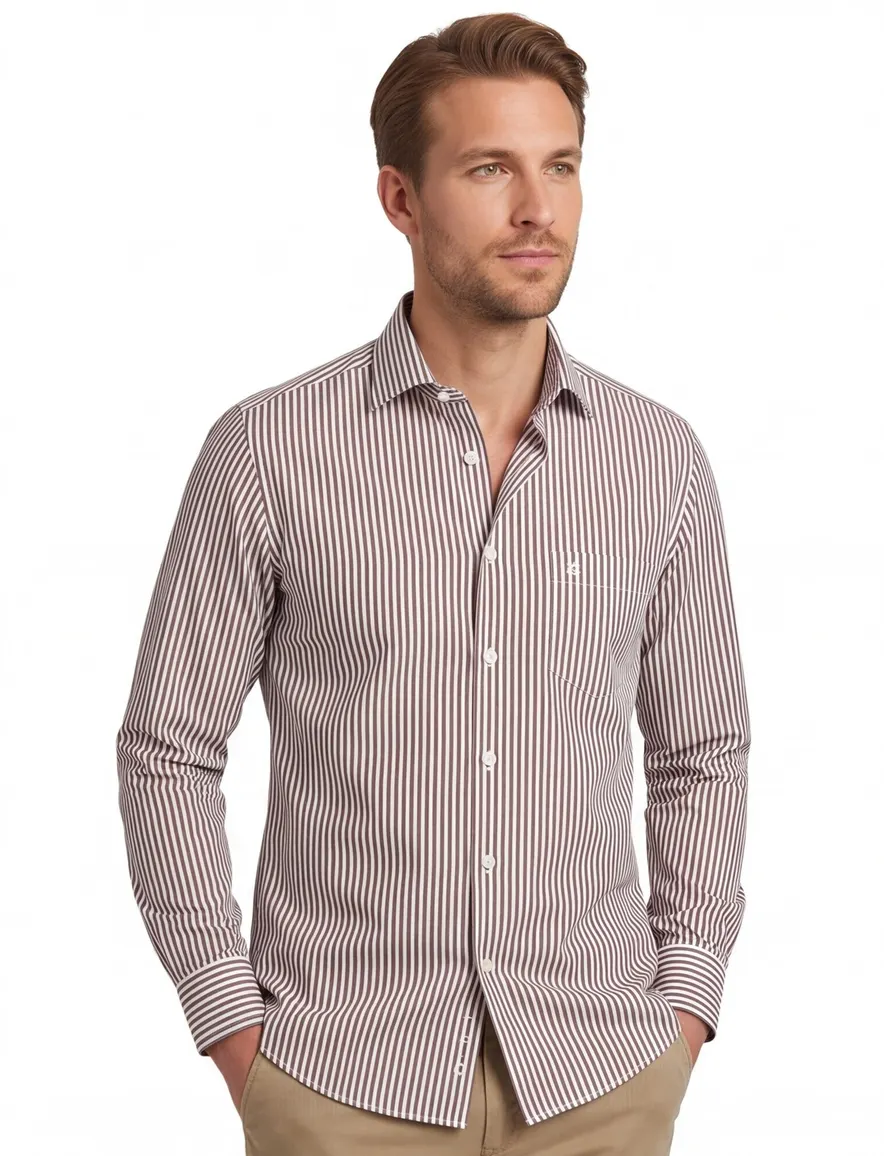 business overhemd bruin Olymp Luxor Modern Fit