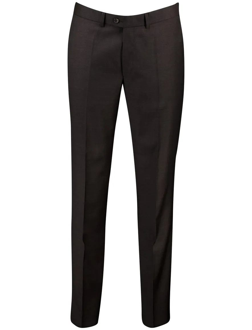 Dressler Pantalon mix en match bruin regular fit