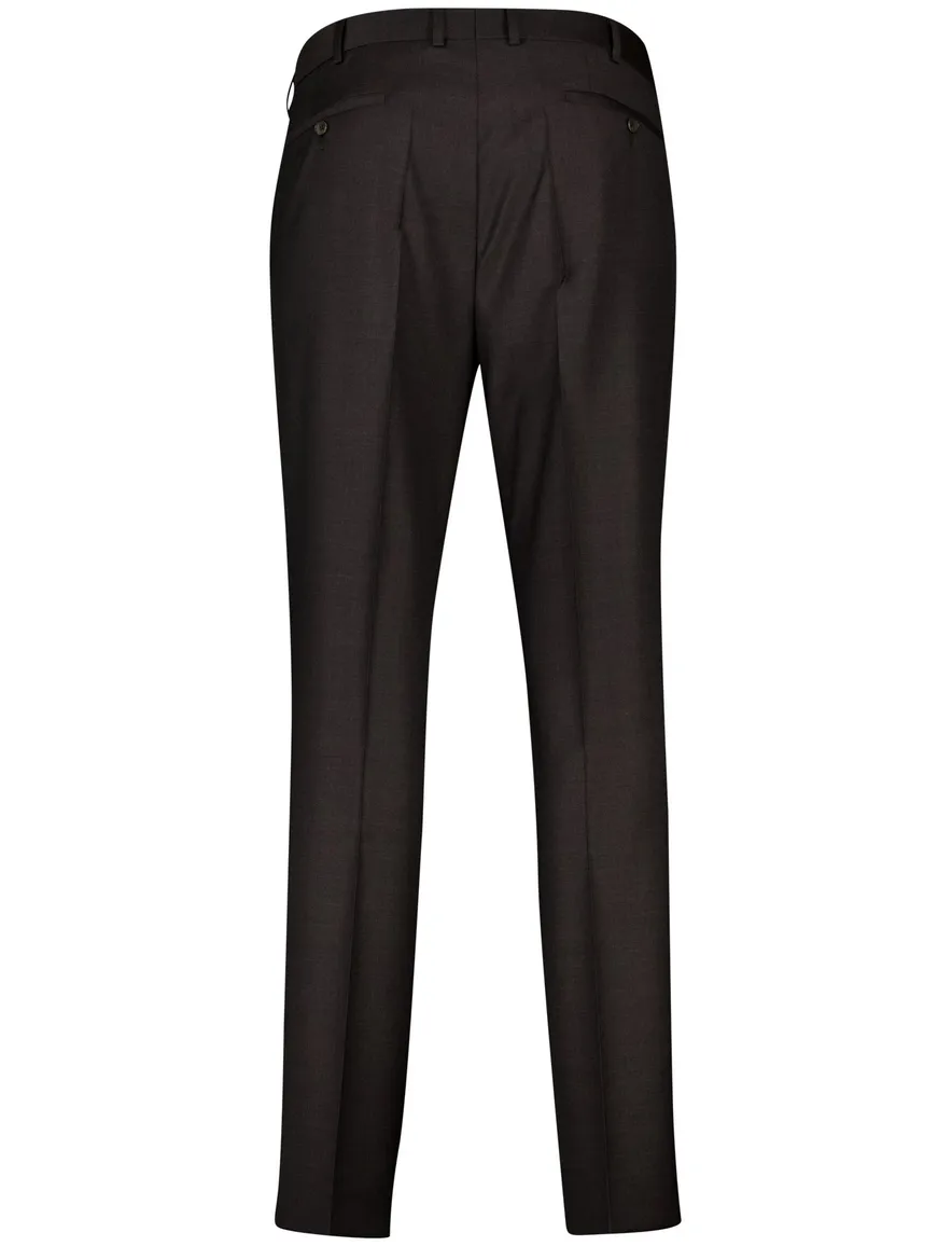 Dressler Pantalon mix en match bruin regular fit
