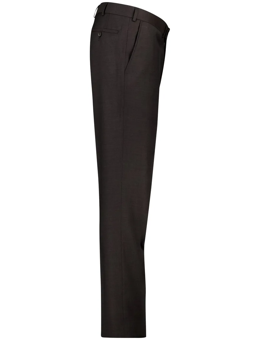 Dressler Pantalon mix en match bruin regular fit