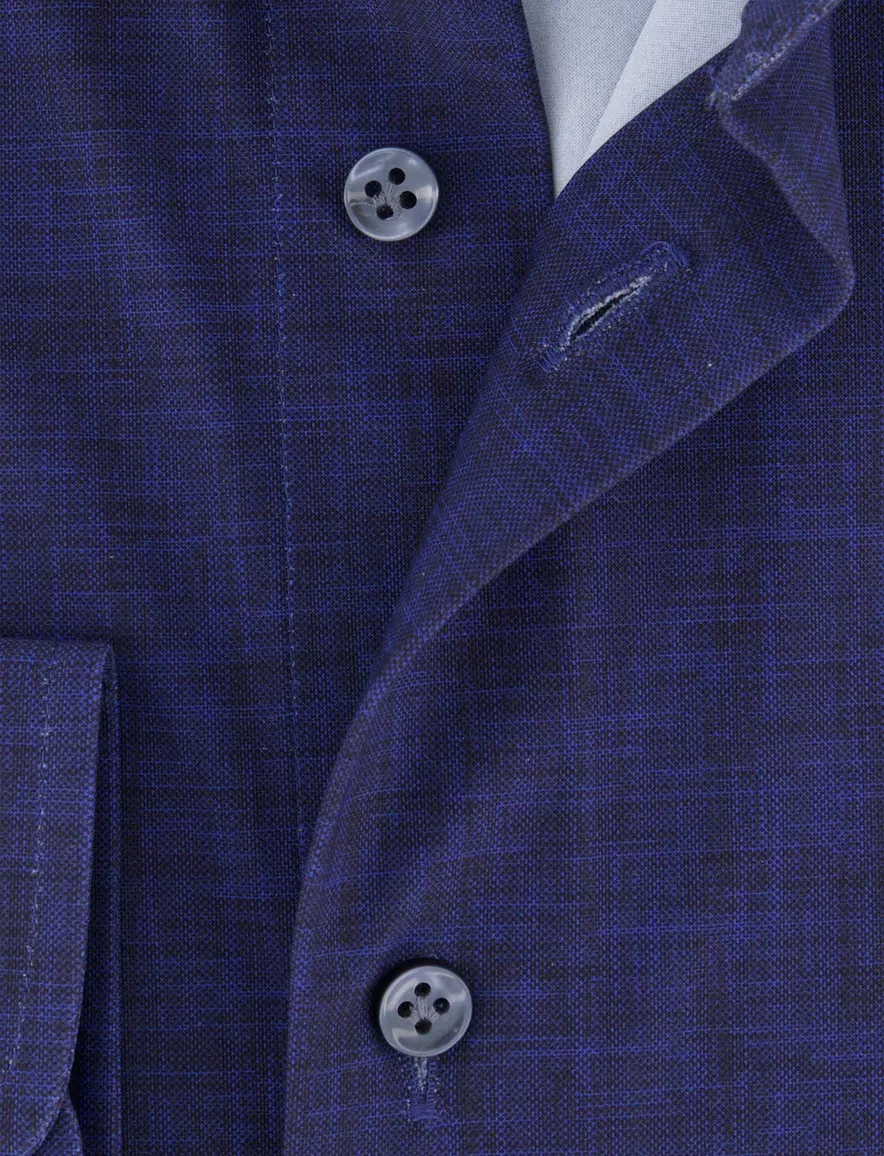 Thomas Maine overhemd donkerblauw tailored fit