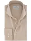 Thomas Maine overhemd beige gemêleerd wide collar