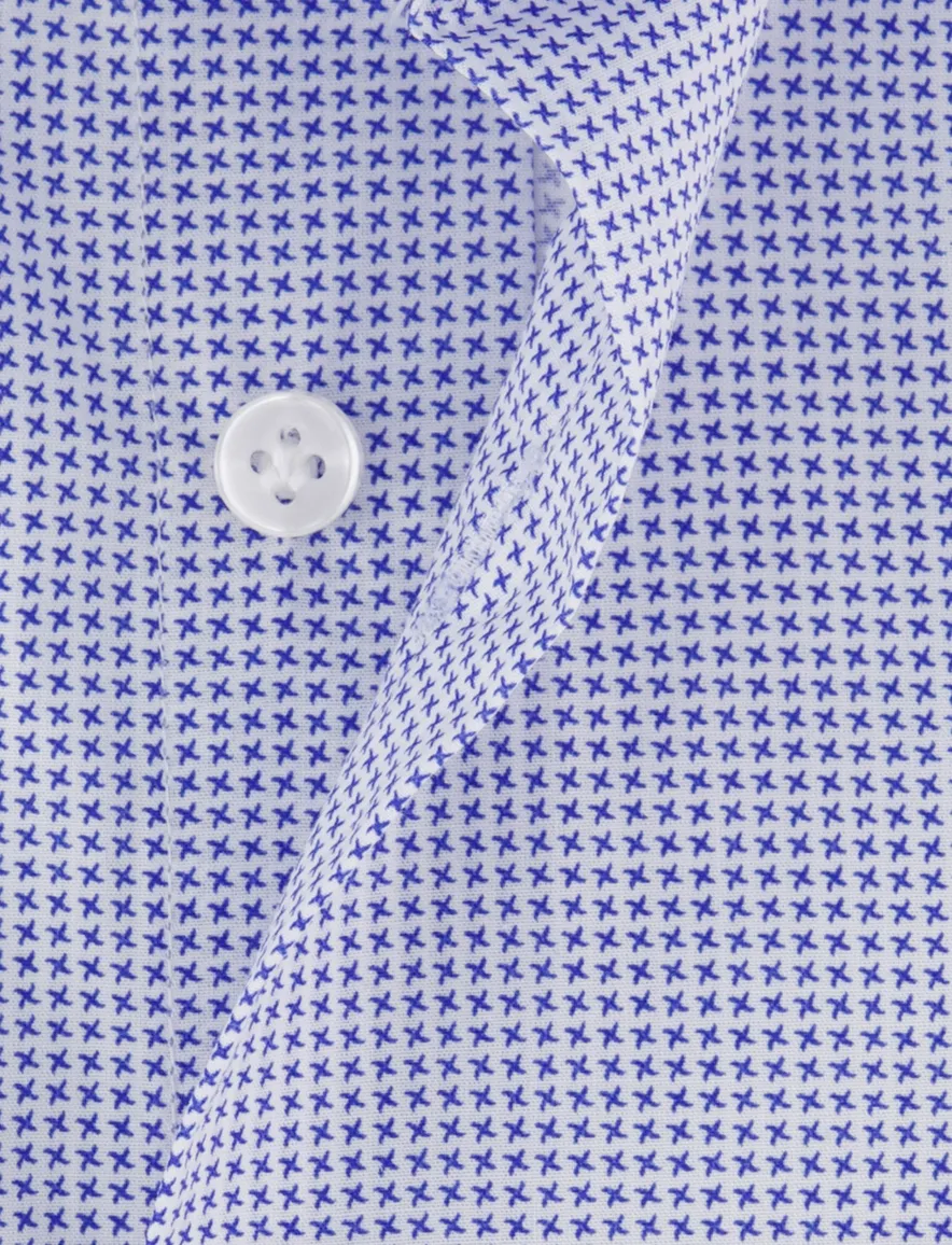 Thomas Maine two-ply overhemd blauw katoen