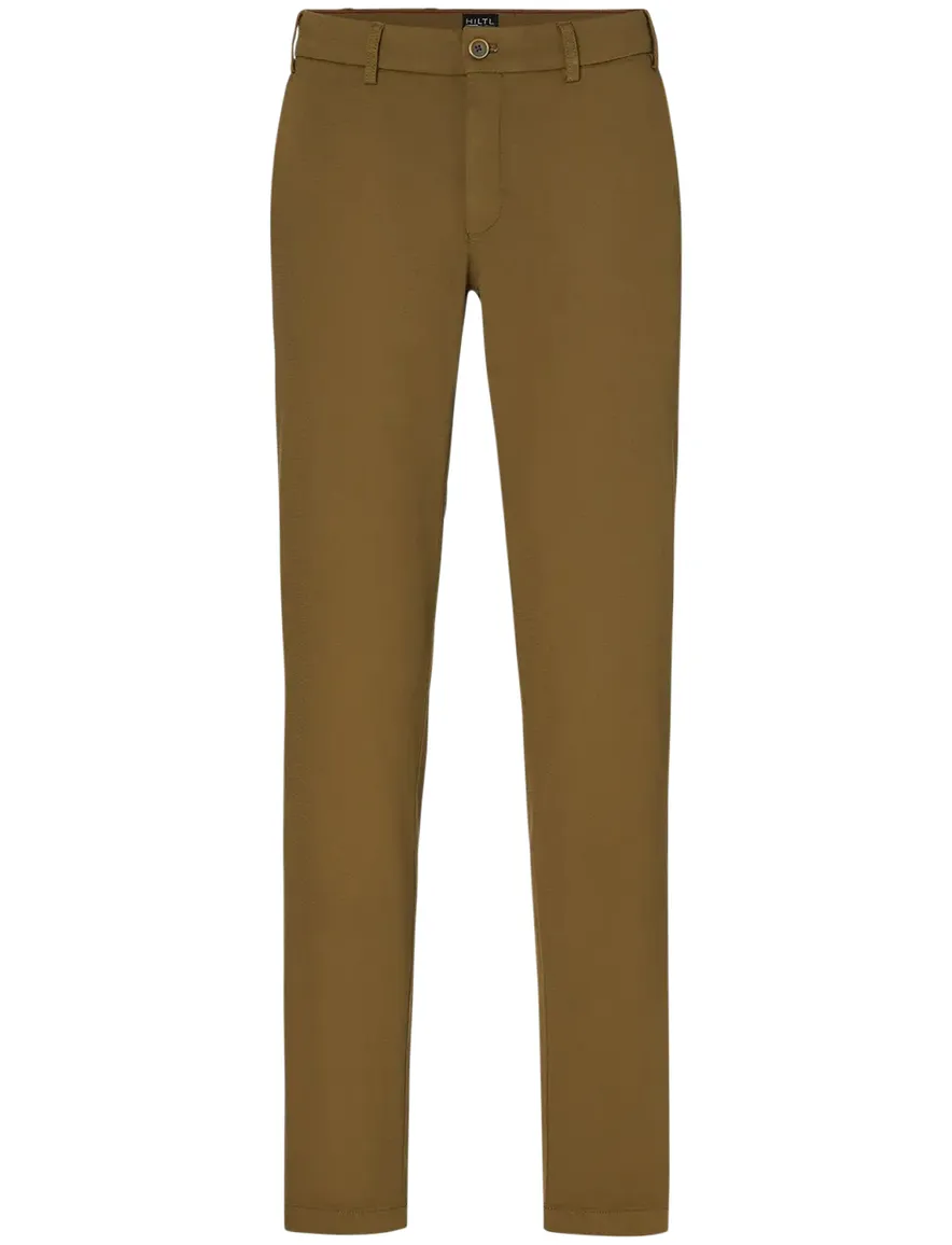 Hiltl Pantalon katoen camel normale fit effen