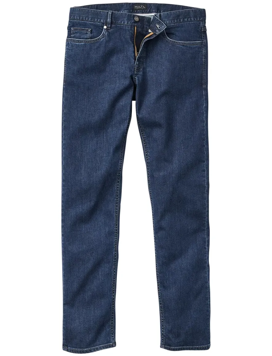 denim Hiltl Pantalon 5-p donkerblauw normale fit