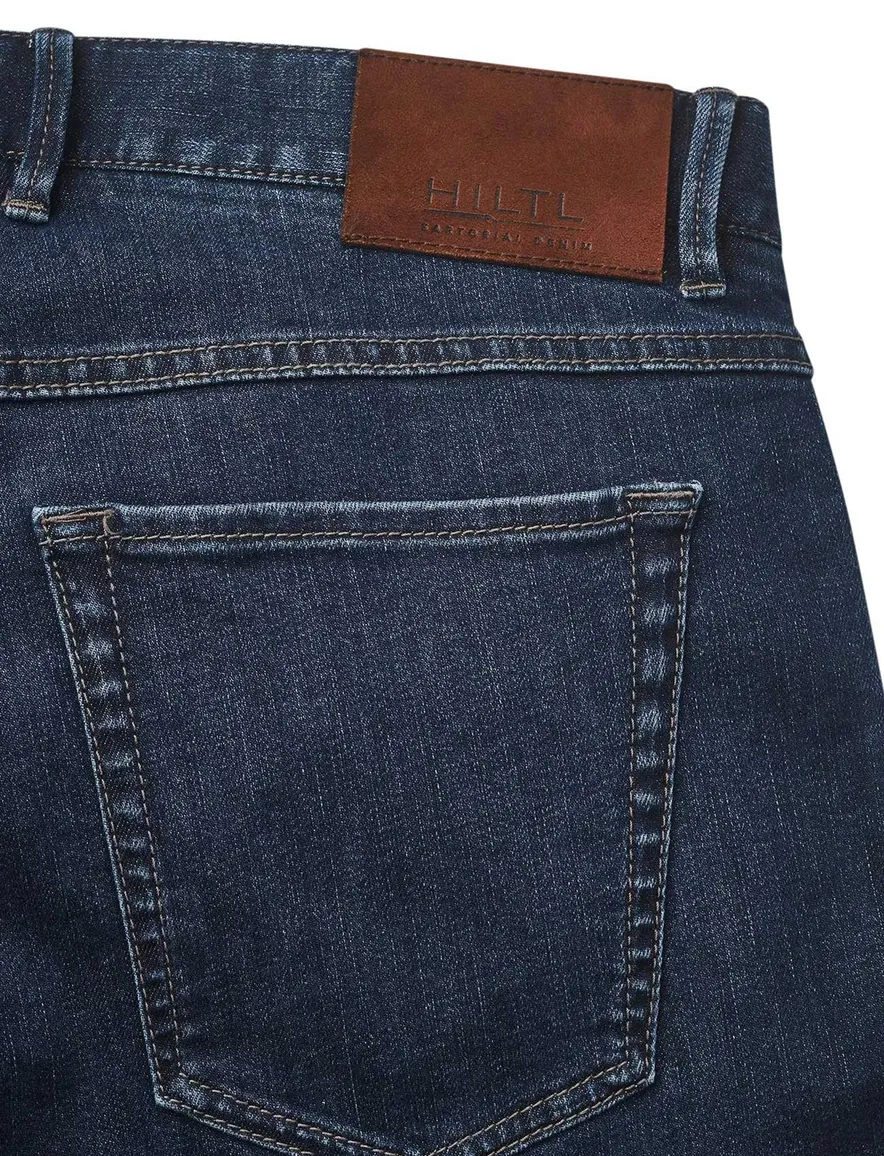 denim Hiltl Pantalon 5-p donkerblauw normale fit