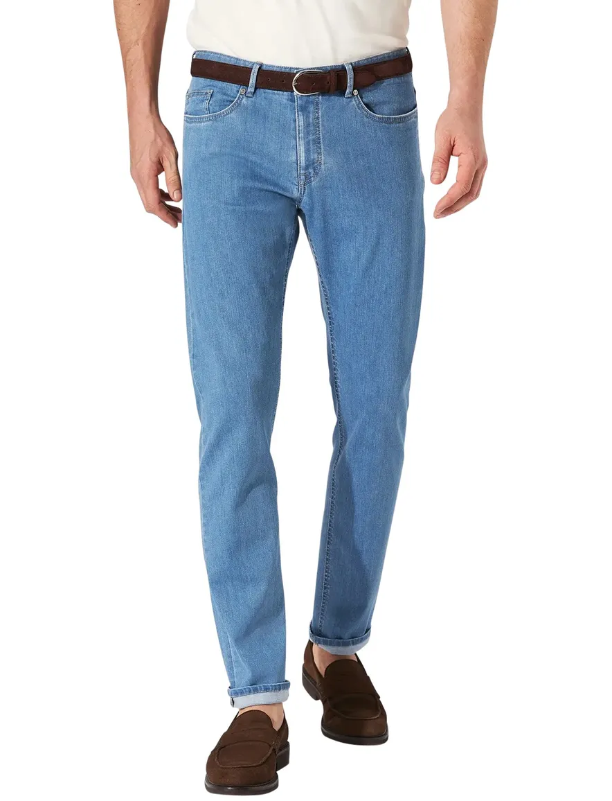 Hiltl Pantalon 5-p lichtblauw denim normale fit