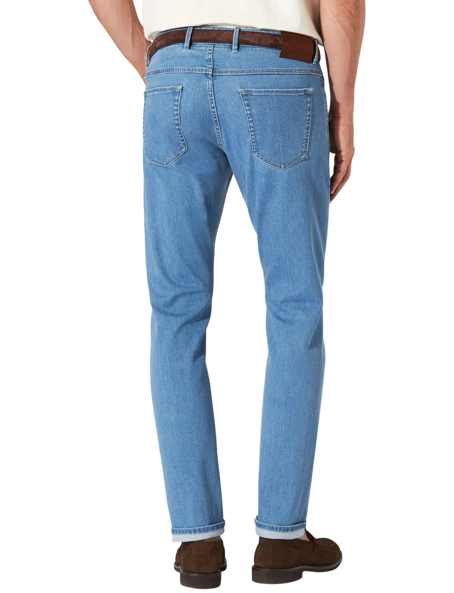 Hiltl Pantalon 5-p lichtblauw denim normale fit