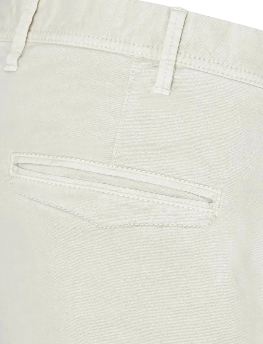Hiltl Pantalon katoen crème effen normale fit