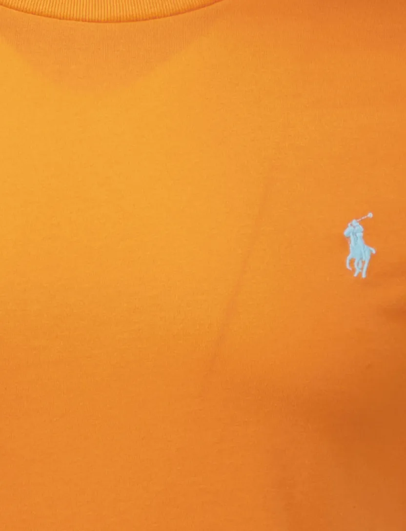 Polo Ralph Lauren T-shirt oranje effen katoen