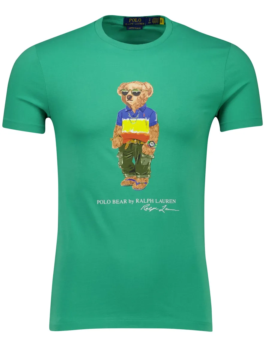Polo Ralph Lauren T-shirt groen katoen bear