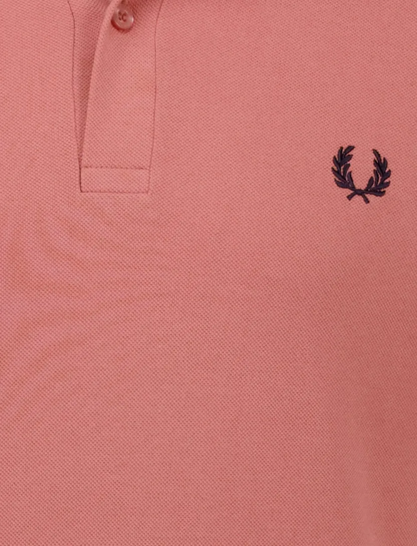 poloshirt Fred Perry roze effen katoen