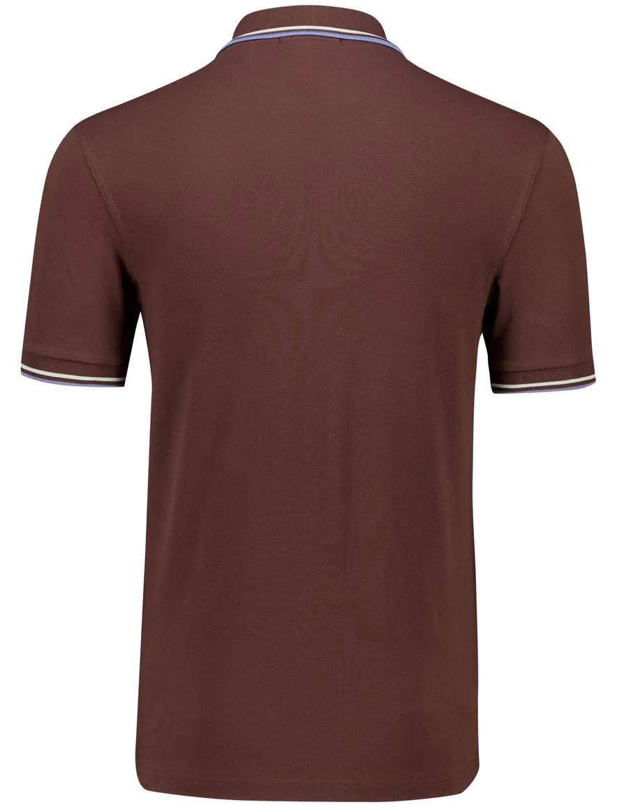 Fred Perry polo bruin katoen
