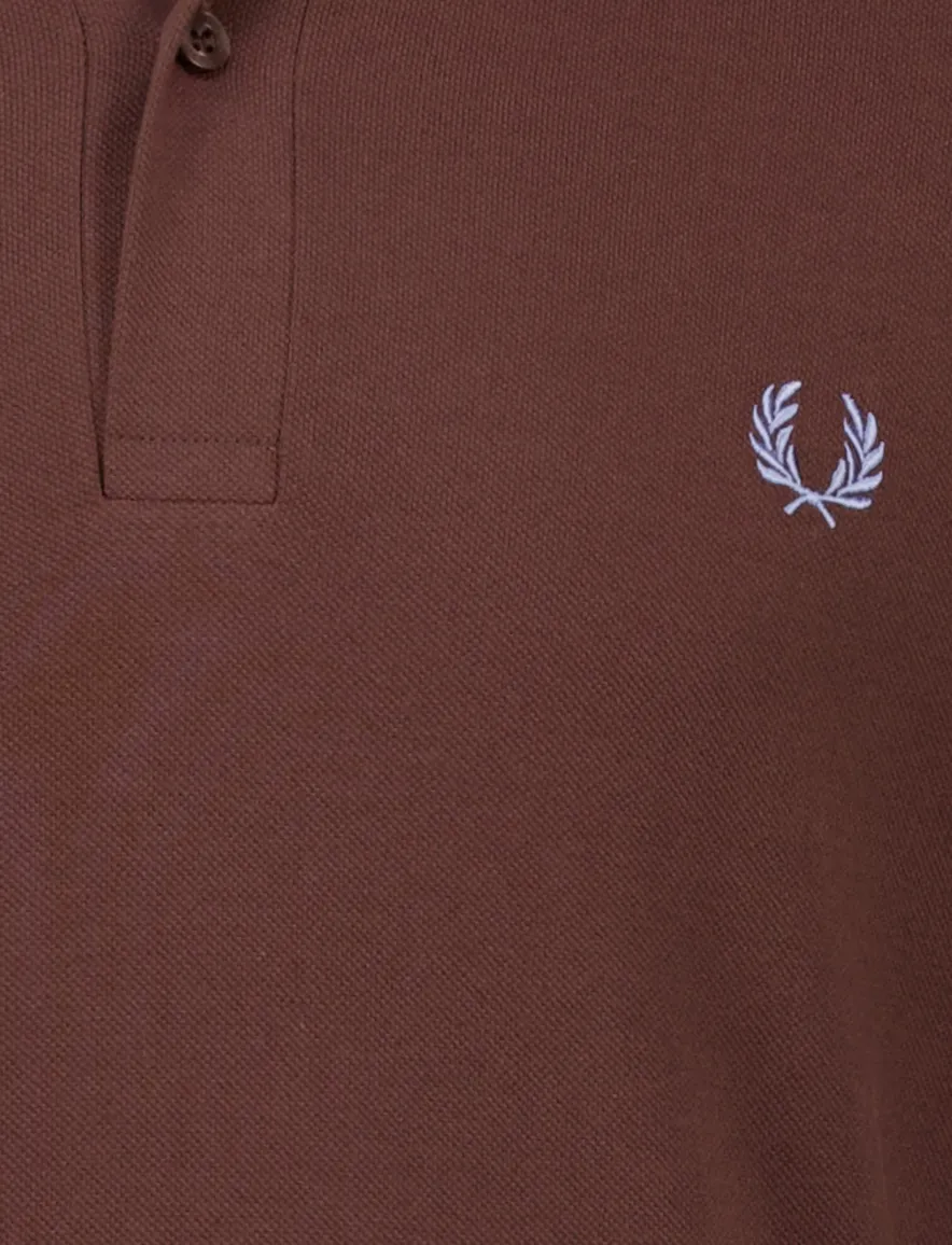 Fred Perry polo bruin katoen