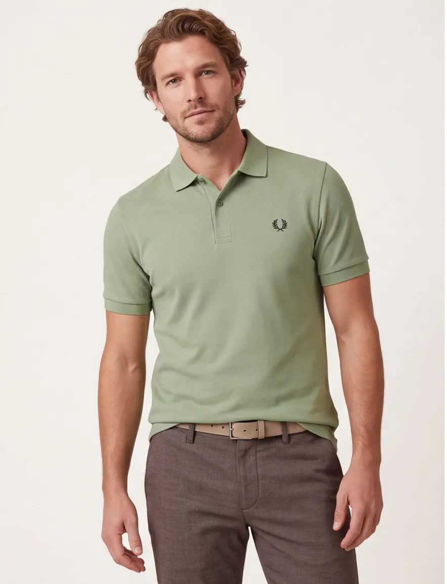 Fred Perry polo groen katoen