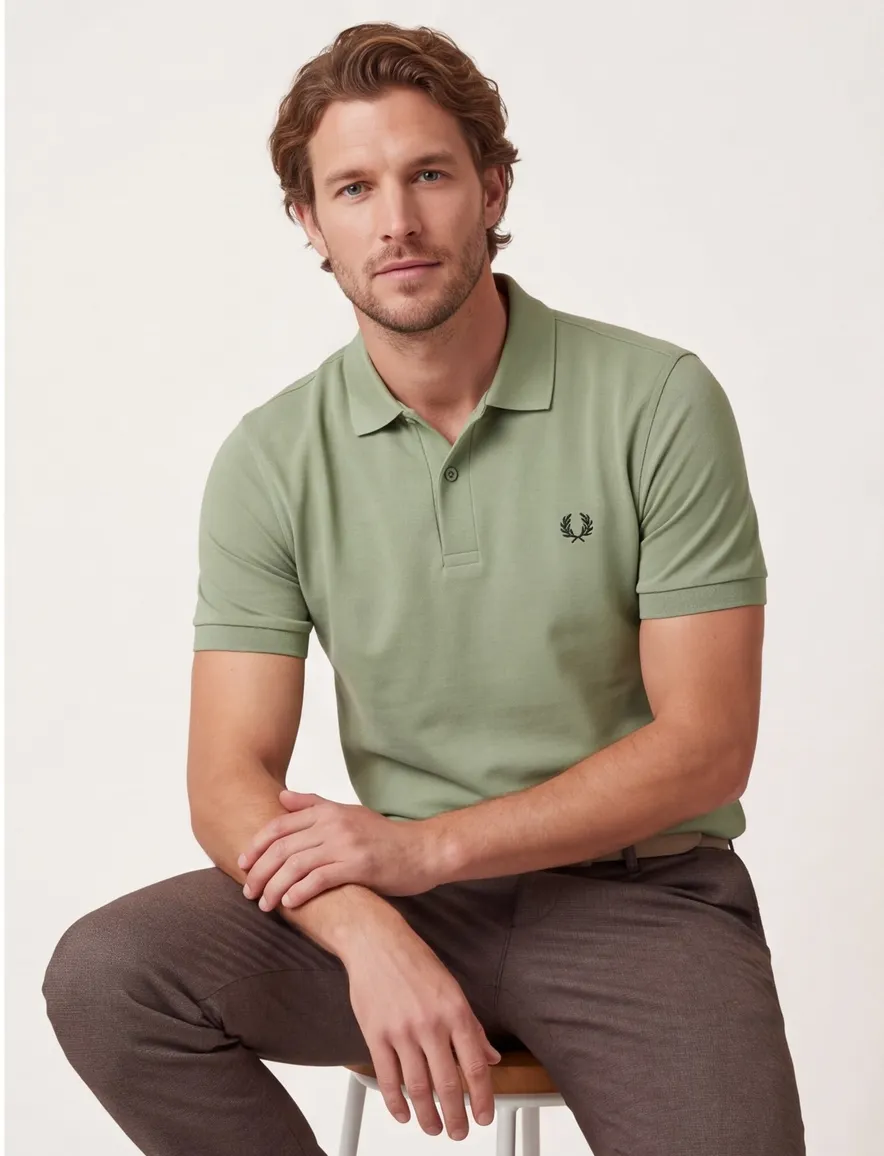 Fred Perry polo groen katoen