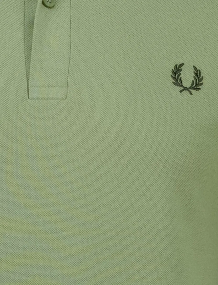 poloshirt Fred Perry effen groen katoen