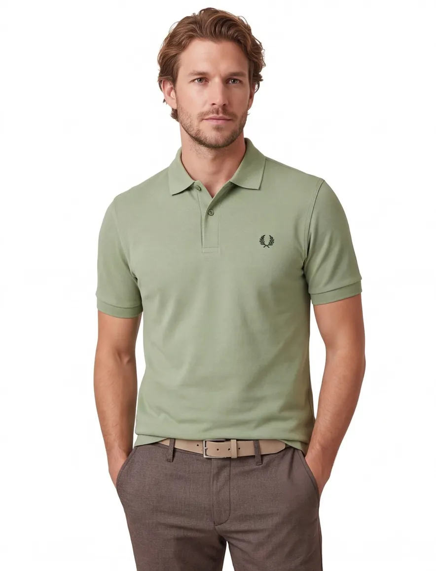 Fred Perry polo groen katoen