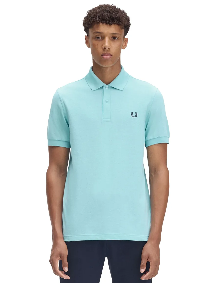 Fred Perry polo blauw effen pique