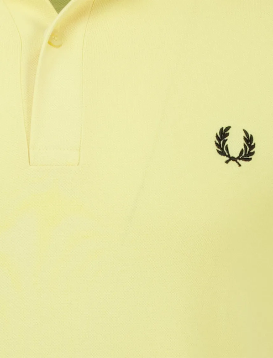 Fred Perry polo lichtgeel
