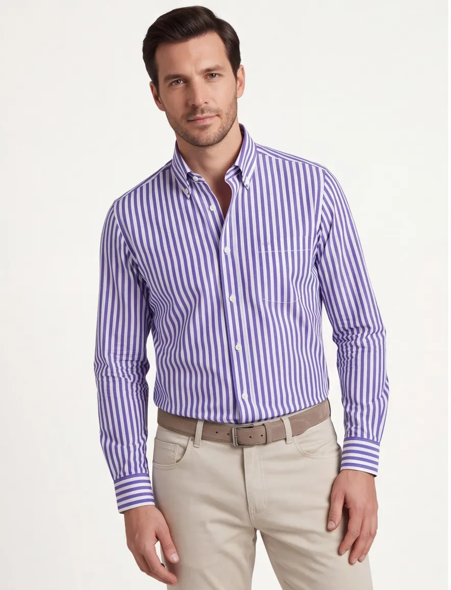 Paul & Shark overhemd blauw gestreept