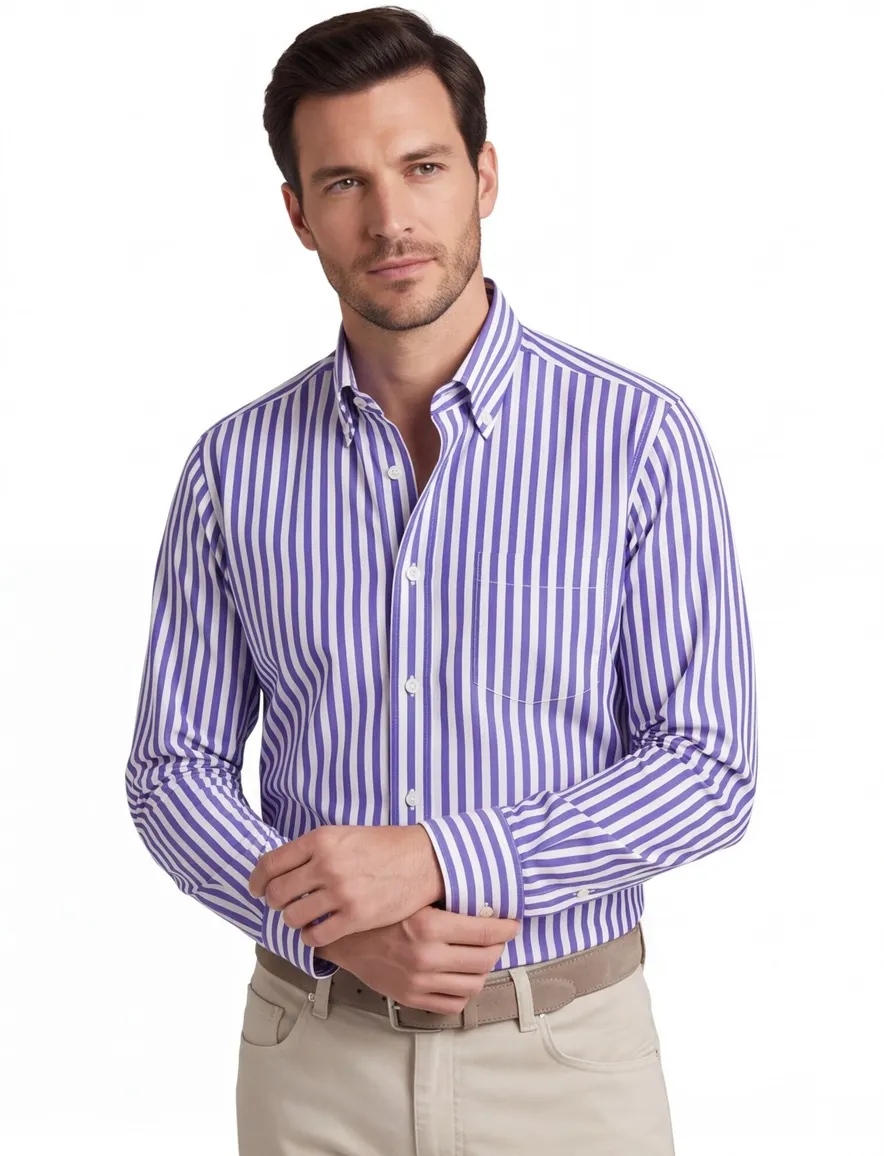 Paul & Shark overhemd blauw gestreept