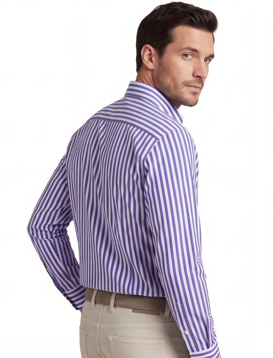 Paul & Shark overhemd blauw gestreept