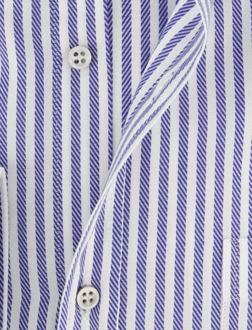 Paul & Shark overhemd blauw borstzak button-down collar
