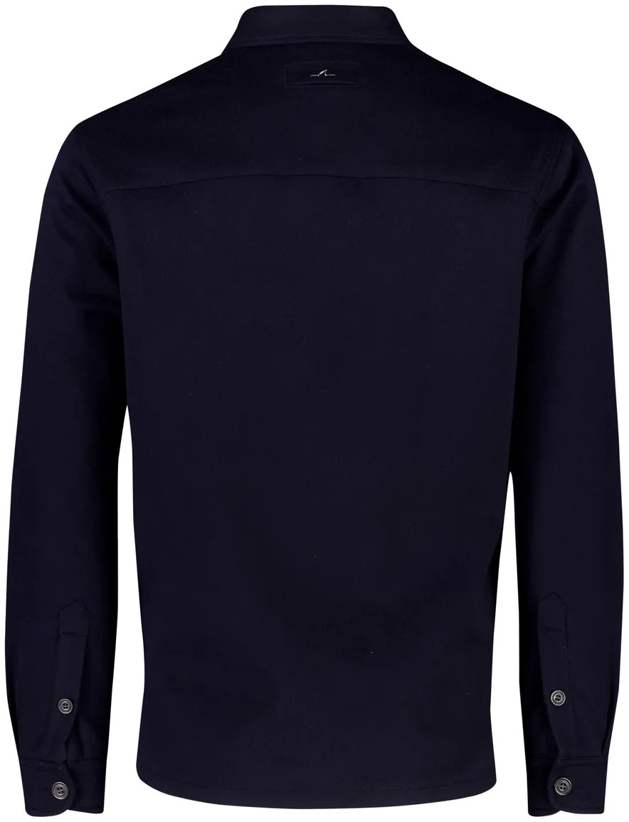 Paul & Shark overshirt donkerblauw kasjmier