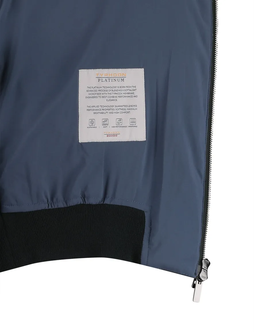 Paul & Shark lamswollen vest groen rits wijde fit