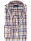 Paul & Shark overhemd geruit rood blauw katoen