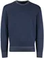 Paul & shark trui gemeleerd lamswol blauw wijde fit
