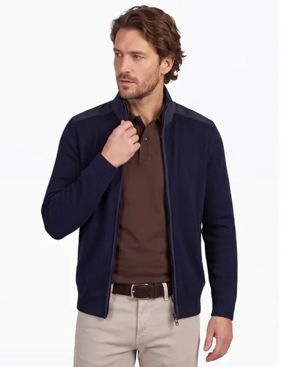 Paul & Shark Paul & Shark vest donkerblauw typhoon