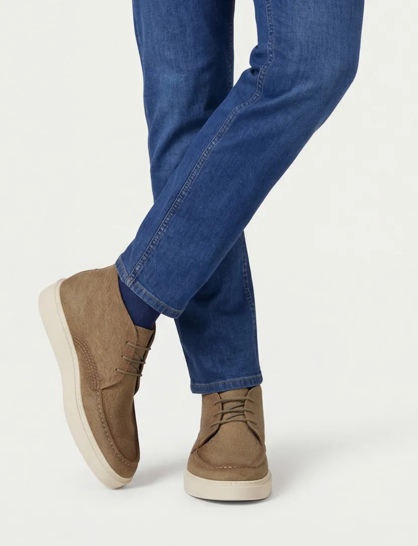 Giorgio boots leer structuur beige
