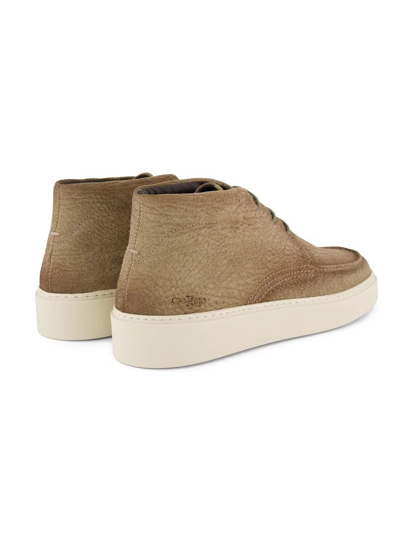 Giorgio boots leer structuur beige