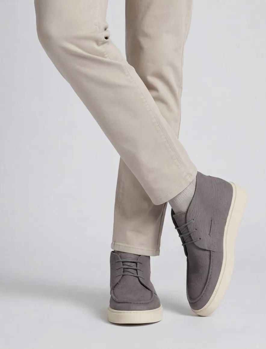 Giorgio schoenen grijs leer structuur
