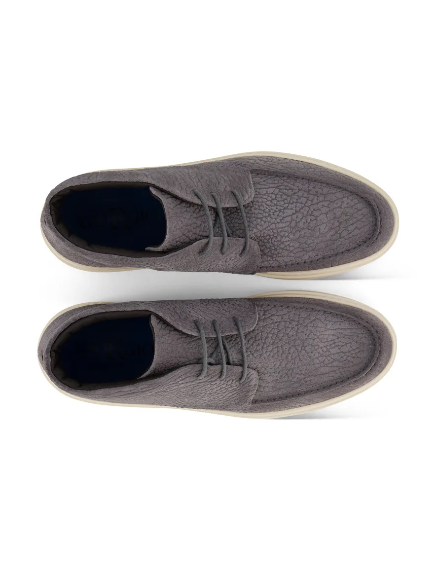 Giorgio schoenen grijs leer structuur