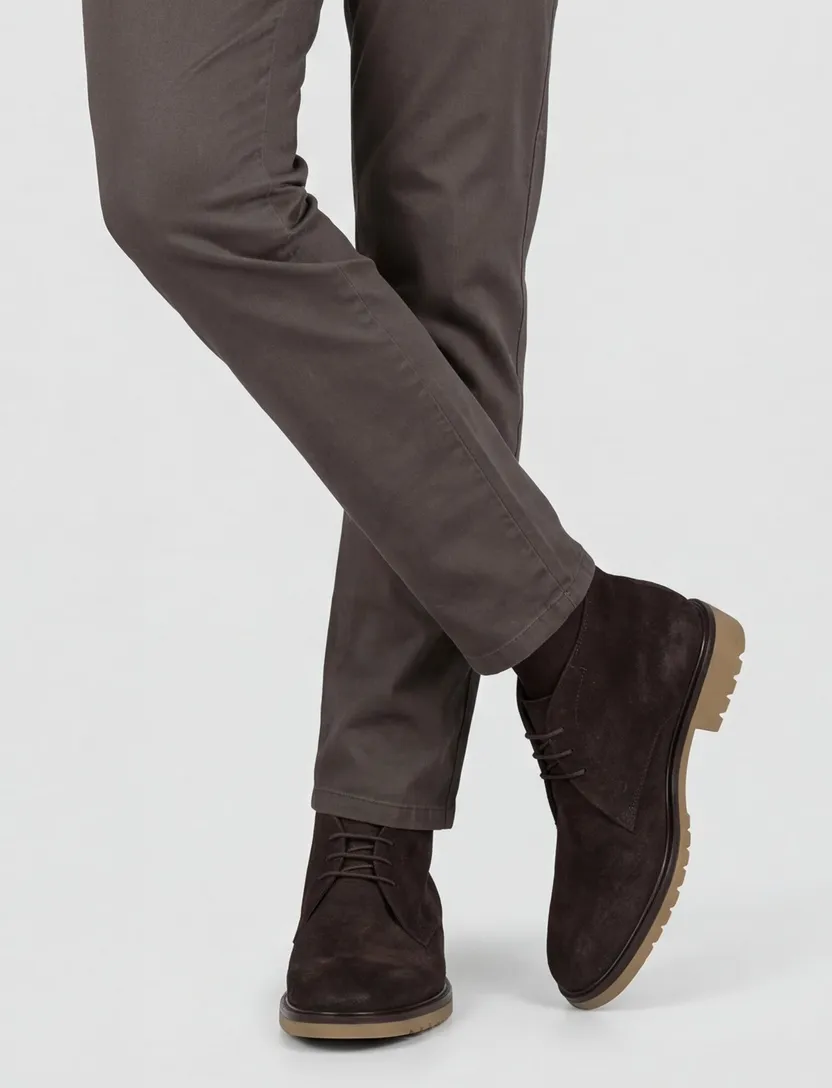 Giorgio leren schoenen bruin structuur