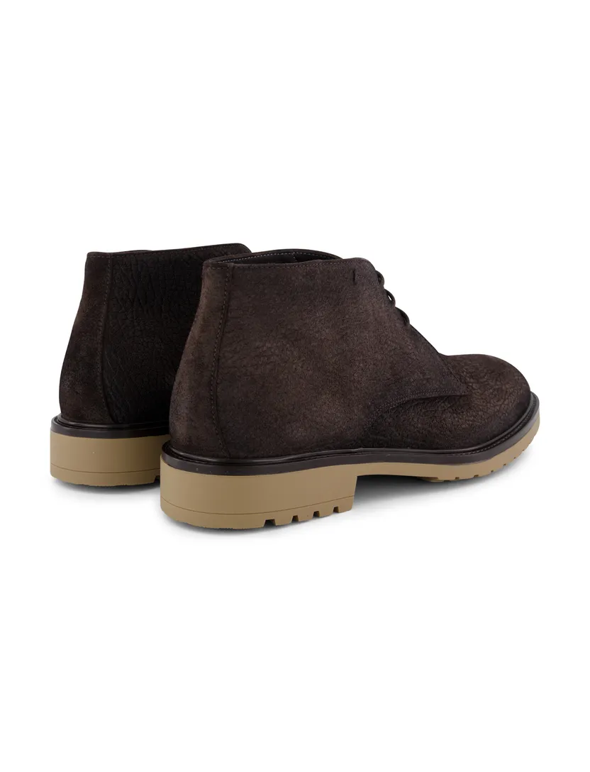 Giorgio leren schoenen bruin structuur