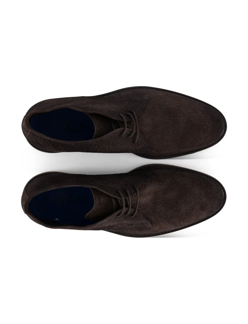Giorgio leren schoenen bruin structuur