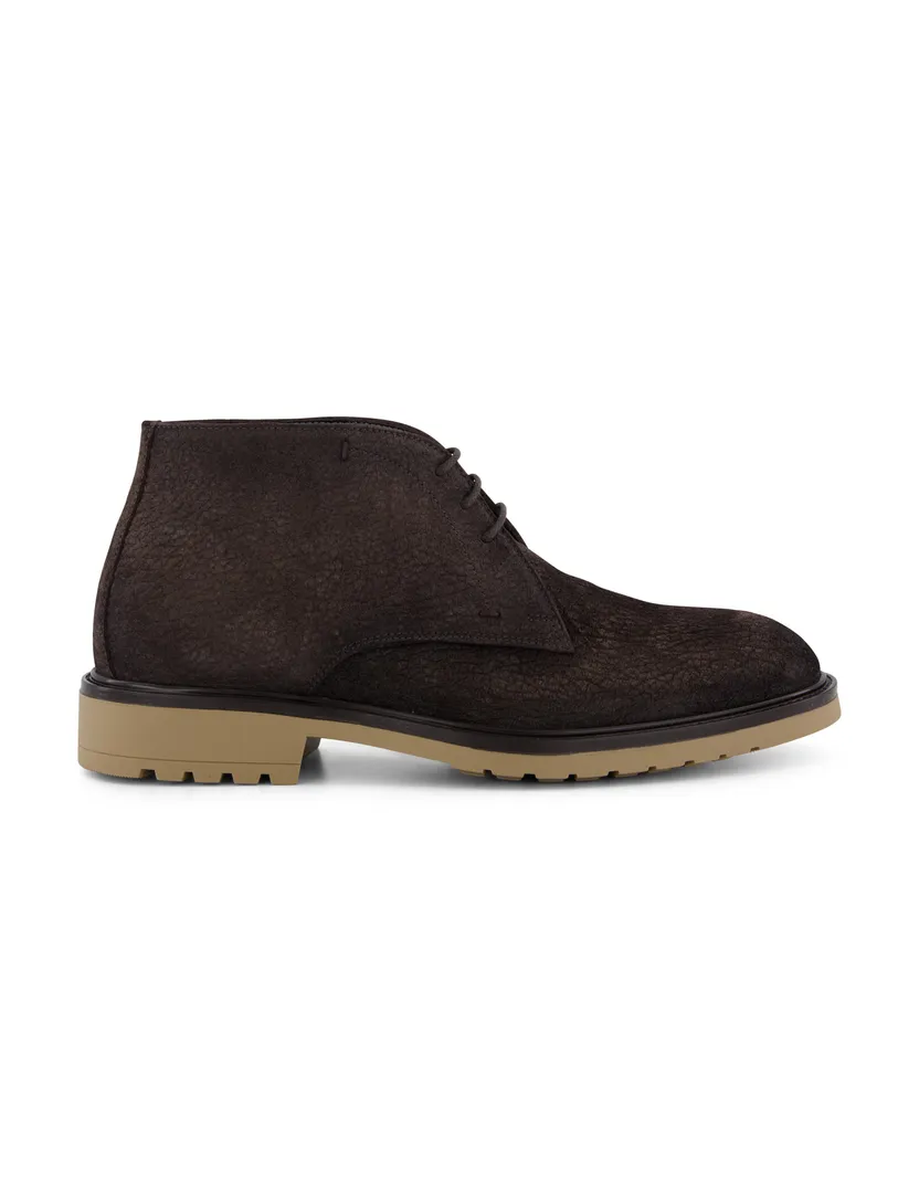 Giorgio leren schoenen bruin structuur