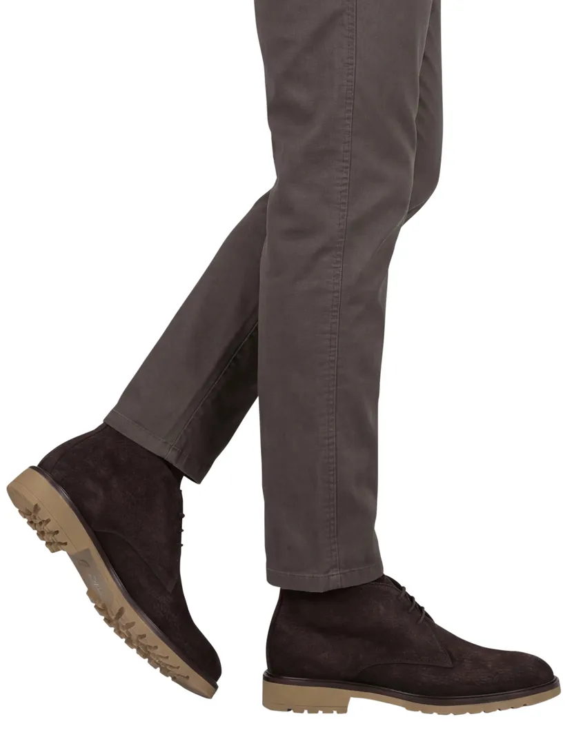 Giorgio leren schoenen bruin structuur