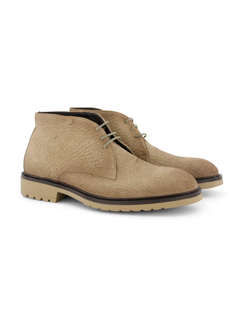 Giorgio leren boots beige structuur