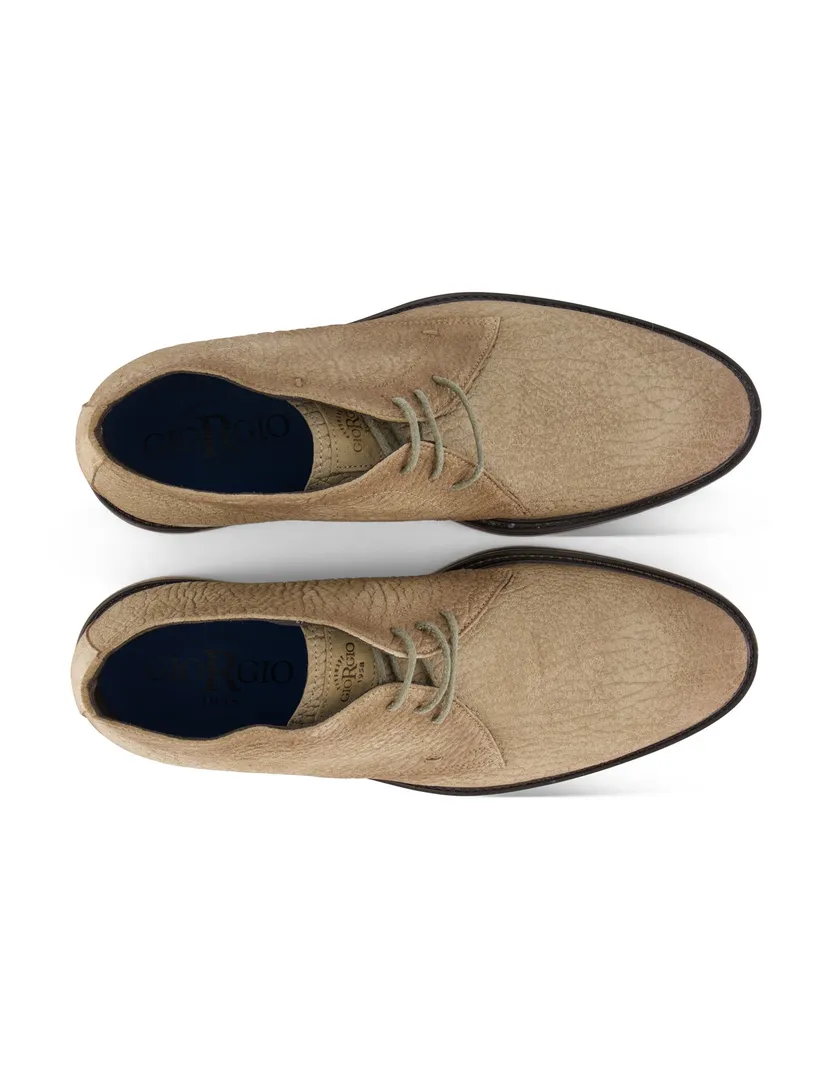 Giorgio leren boots beige structuur