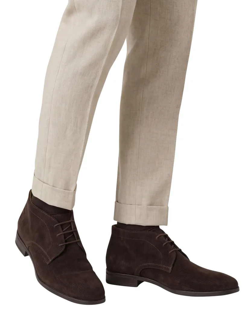 Giorgio nette schoenen bruin streep met veters