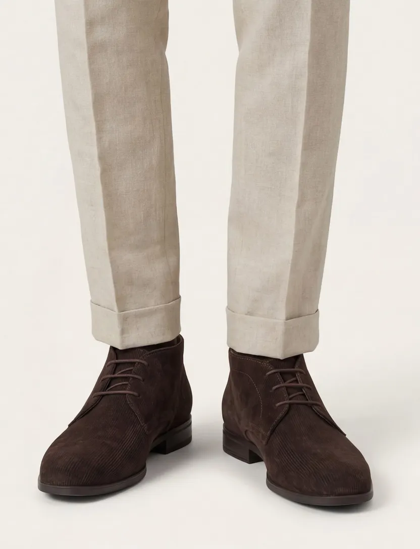 Giorgio nette schoenen bruin streep met veters