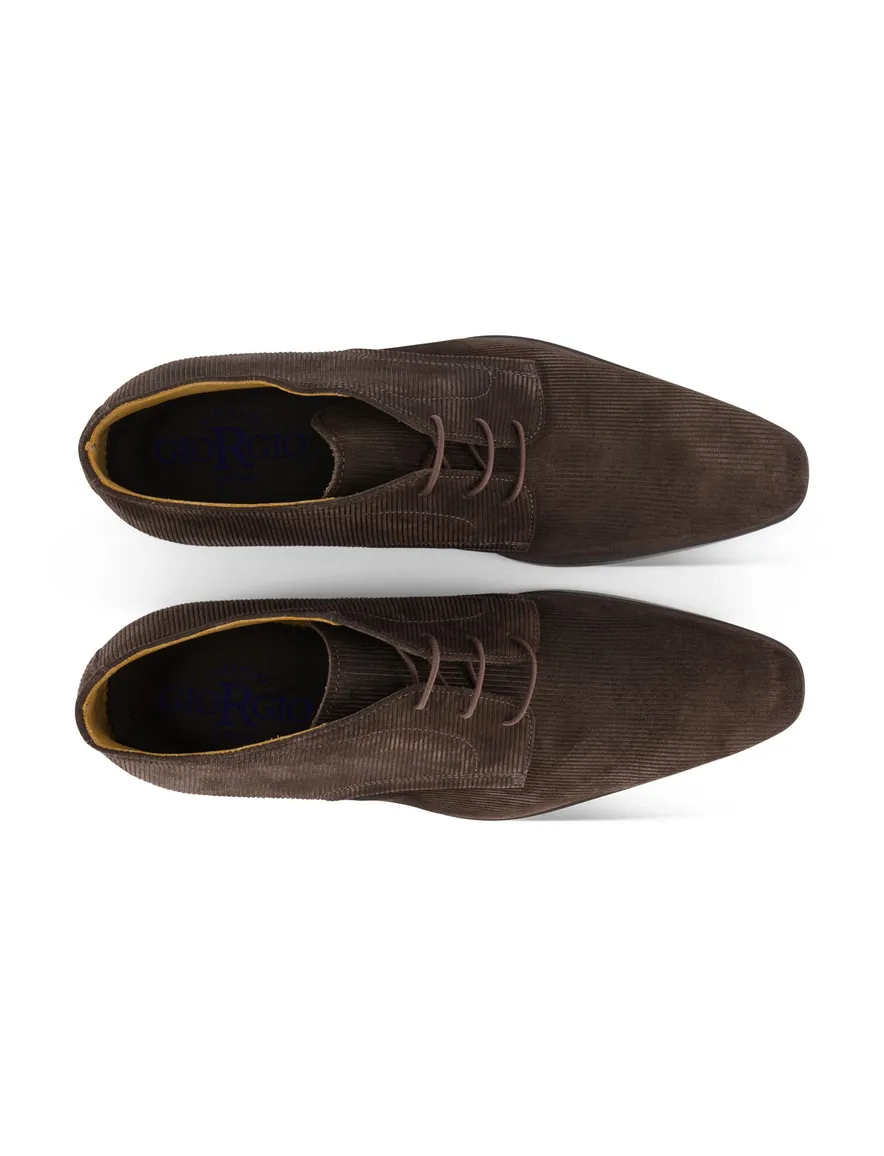 Giorgio nette schoenen bruin streep leer