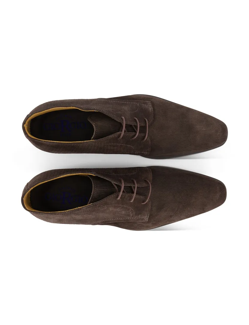 Giorgio nette schoenen bruin streep met veters