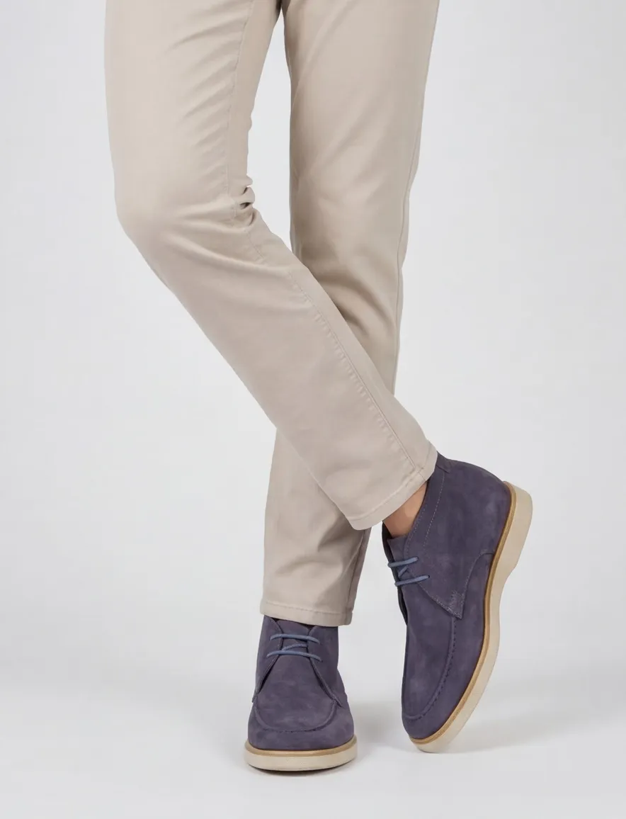 Giorgio schoenen blauw effen veters