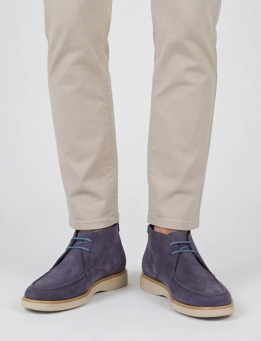 Giorgio schoenen blauw effen veters